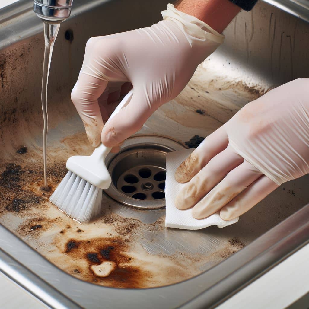 Clean a Stained Sink