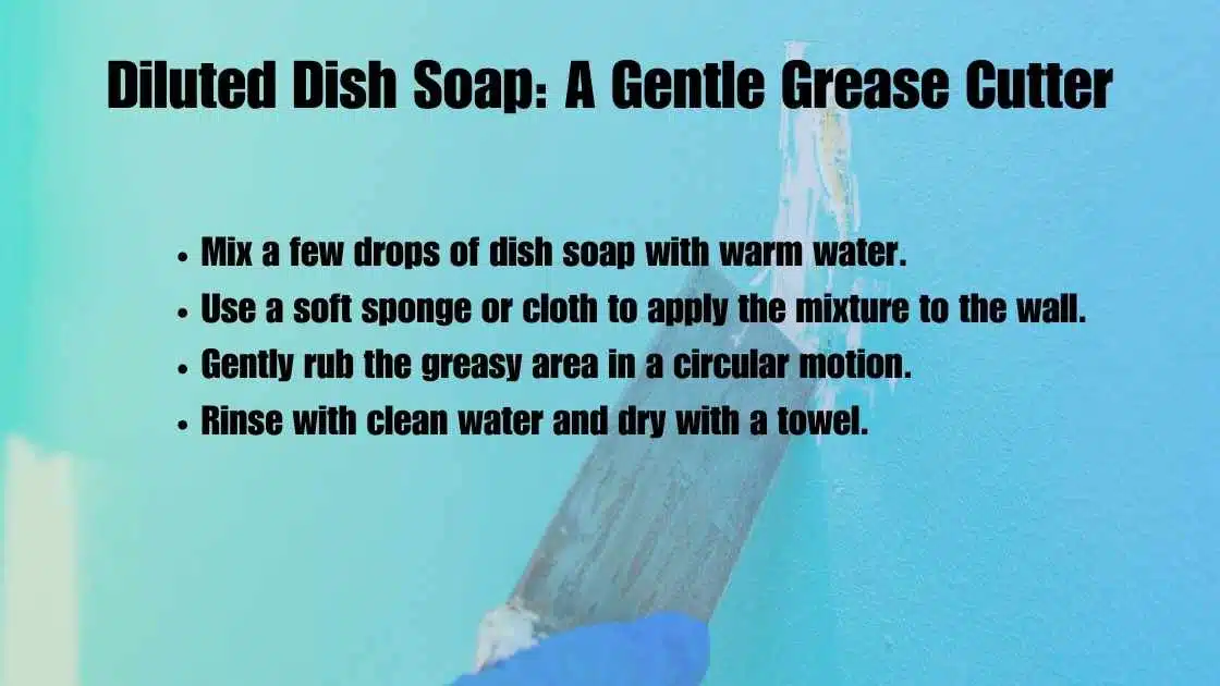 Diluted Dish Soap: A Gentle Grease Cutter