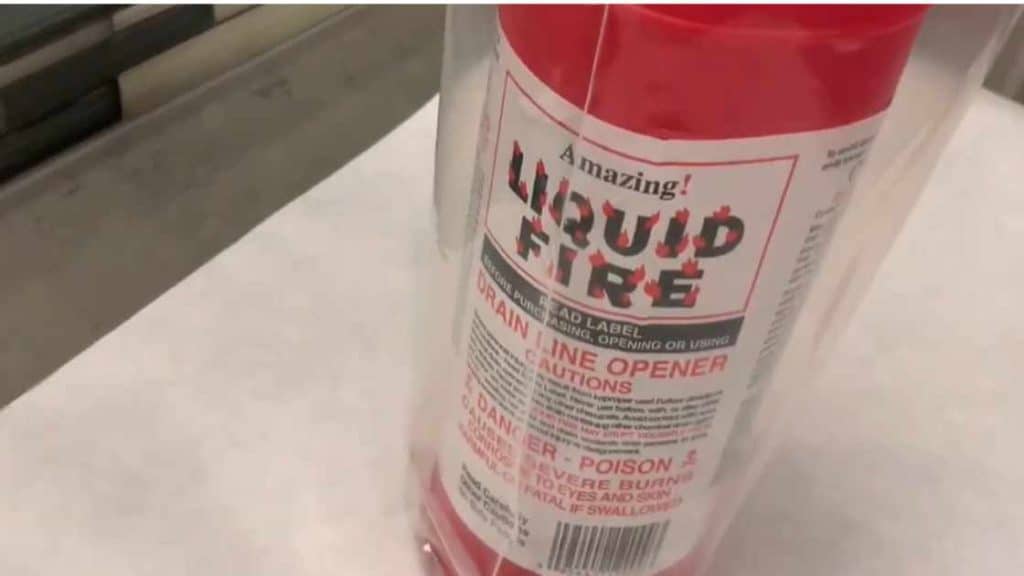 Liquid Fire Drain Cleaner