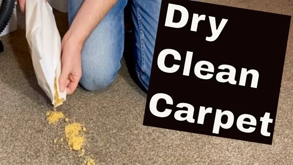 Dry carpet cleaning