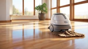 Living Room Floor Cleaning