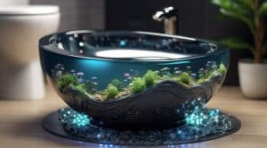 Black Ring In Toilet Bowl