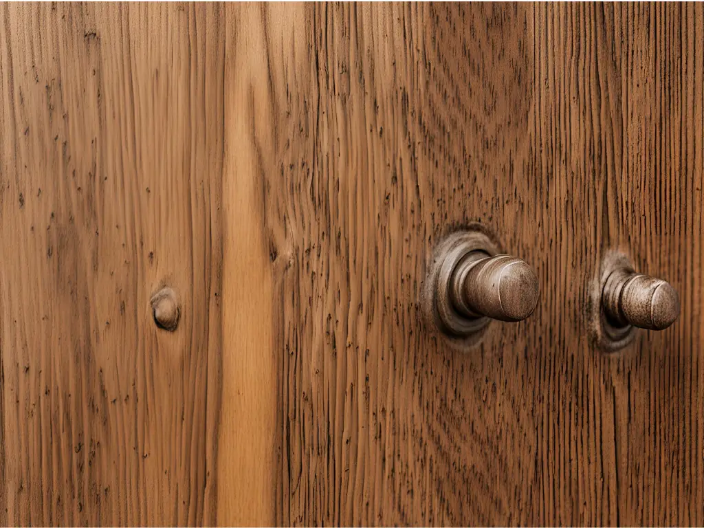 Dog Scratches on Wood Door