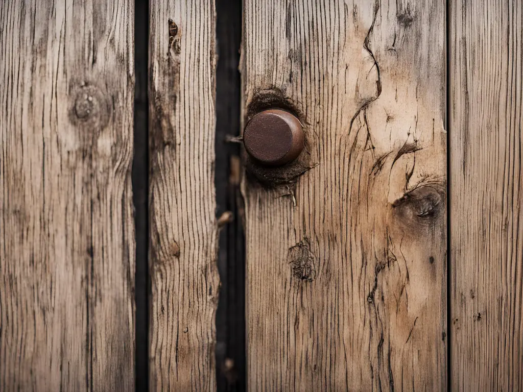 Dog Scratches on Wood Door