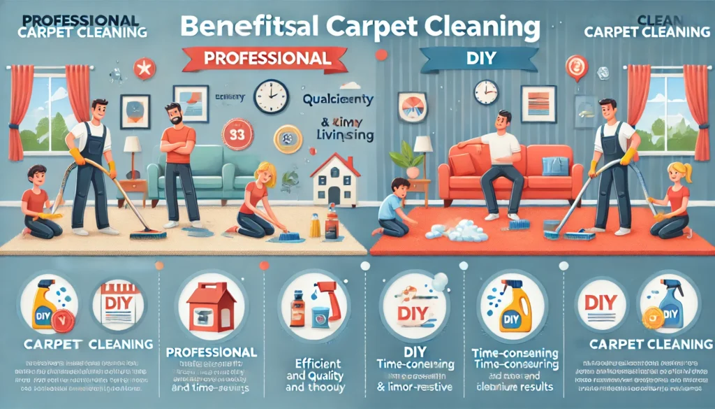 Professional carpet cleaning vs DIY