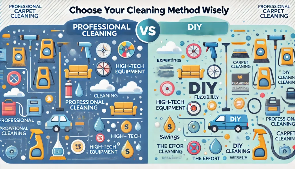 Professional carpet cleaning vs DIY