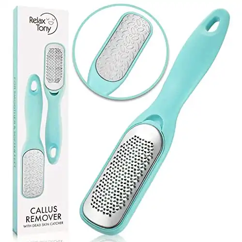 Callus Remover for Feet | Double-Sided Foot Scrub -Foot File -Dead Skin Remover -Foot Rasp for Exfoliation -Wet & Dry Feet Scrubber for Smoothing & Softening Feet -Pedicure Tool for Foot Care